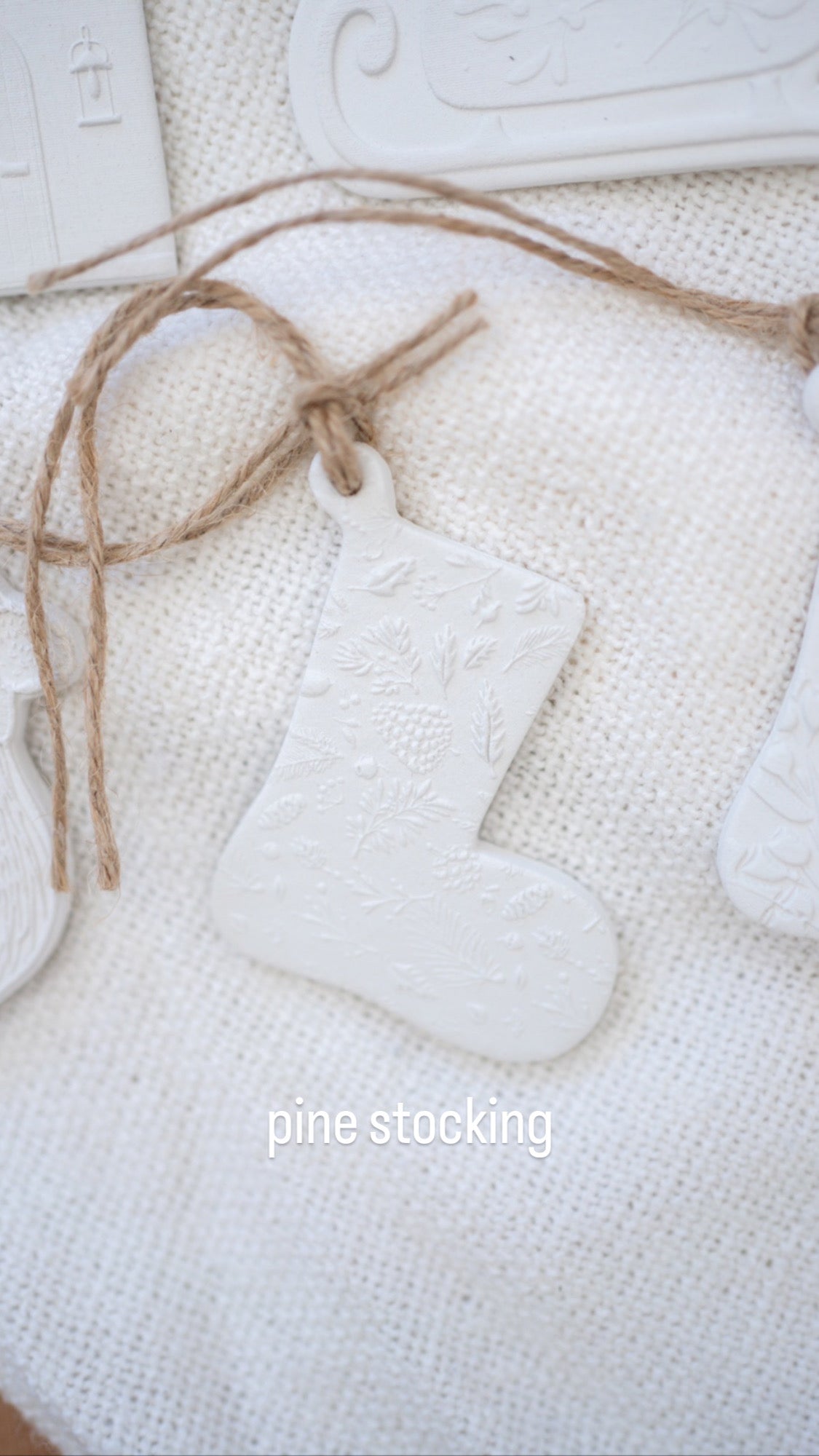 christmas clay ornament