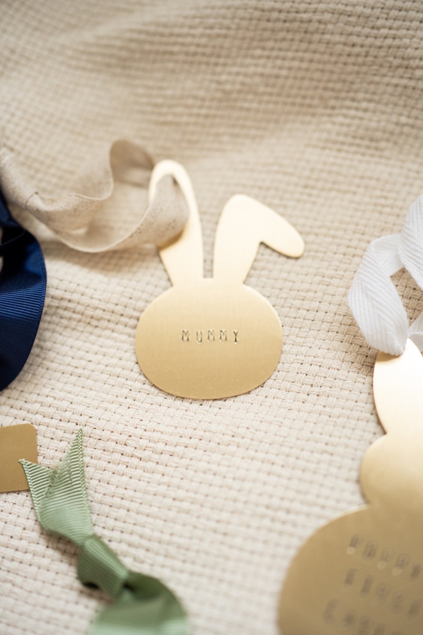 personalised easter brass ornament