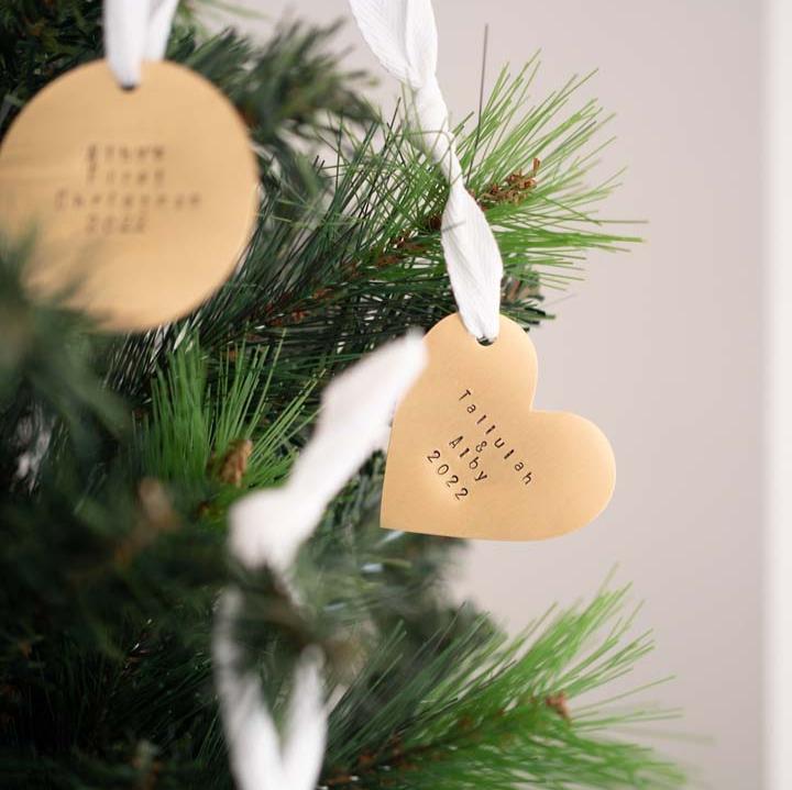 personalised brass keyring